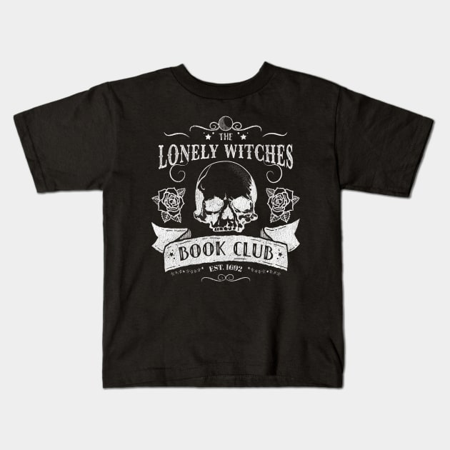 The Lonely Witches Book Club Kids T-Shirt by NativeGrit